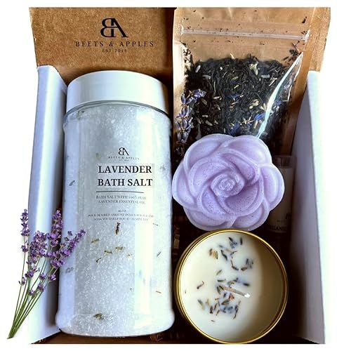 Lavender Spa Gift Set, Mothers day gift ideas, Mothers Day Gift Box Spa Gift Set for Woman, Handm... | Amazon (US)