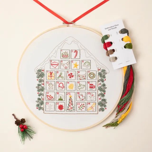 Stitch a Day Advent Embroidery Calendar | UncommonGoods