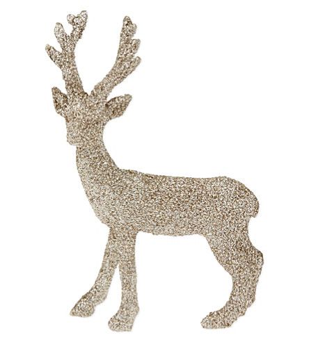 Glittering reindeer decoration | Selfridges