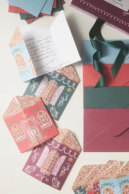 twelveNYC x Anthropologie Gingerbread Christmas Boxed Card Set | Anthropologie (US)