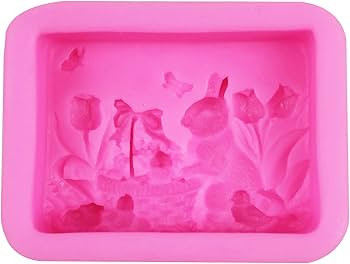 Silicone Soap Molds, AIDOIT 3D Rabbit Silicone Mold Easter Bunny Silicone Soap Mold for Handmade ... | Amazon (US)