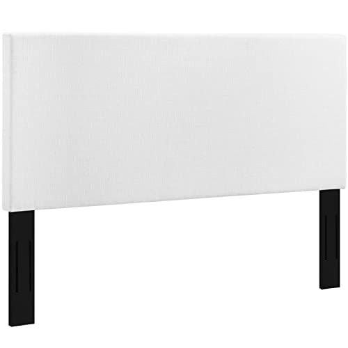 Modway Claire Linen Fabric Upholstered King and California King Headboard in White | Amazon (US)