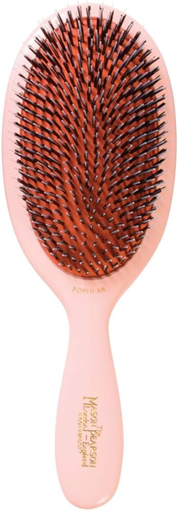 Mason Pearson BN1 Boar Bristle Nylon Tufts Hairbrush, Large, Pink | Amazon (US)