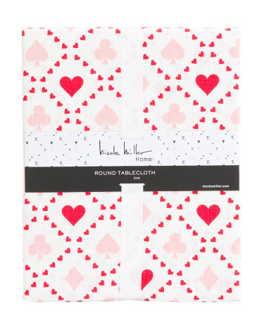 Queen Of Hearts Tablecloth | TJ Maxx