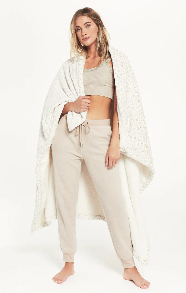 Sunday Leopard Plush Blanket | Z Supply