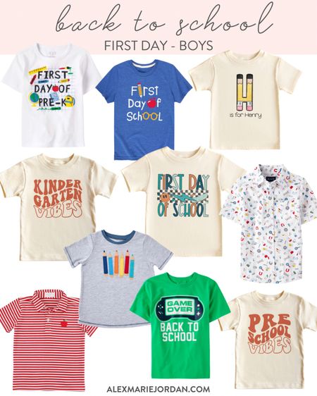 First day of school shirts for boys, back to school clothes 

#LTKfamily #LTKBacktoSchool #LTKkids