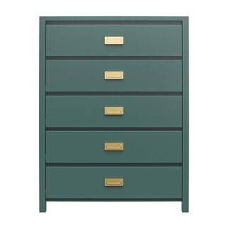 Little Seeds Haven 36 in., 5-Drawer Kids Dresser, Hunter Green 6833946COMS - The Home Depot | The Home Depot