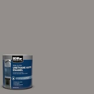 BEHR PREMIUM 1 qt. Home Decorators Collection #HDC-AC-19 Grant Gray Semi-Gloss Enamel Urethane Al... | The Home Depot