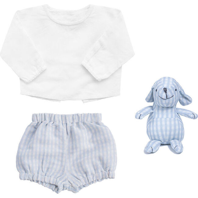 Outfit and Bunny Pale Blue Gingham | Maisonette