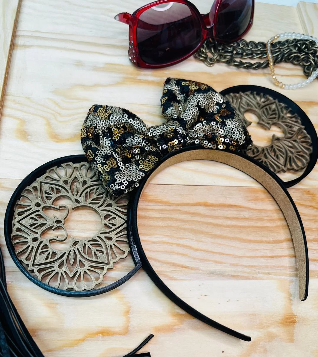 Leopard Print Mandala Ears - Etsy | Etsy (US)