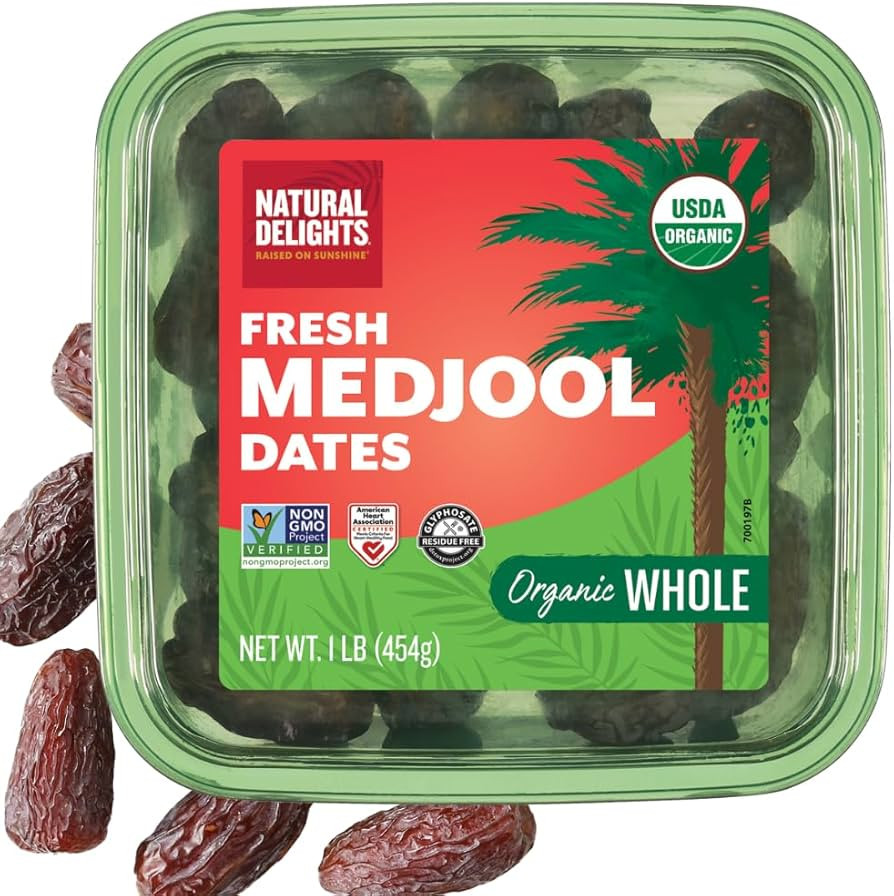 Natural Delights Organic Medjool Dates – Large & Plump USDA Certified , Non-GMO Verified, Good ... | Amazon (US)