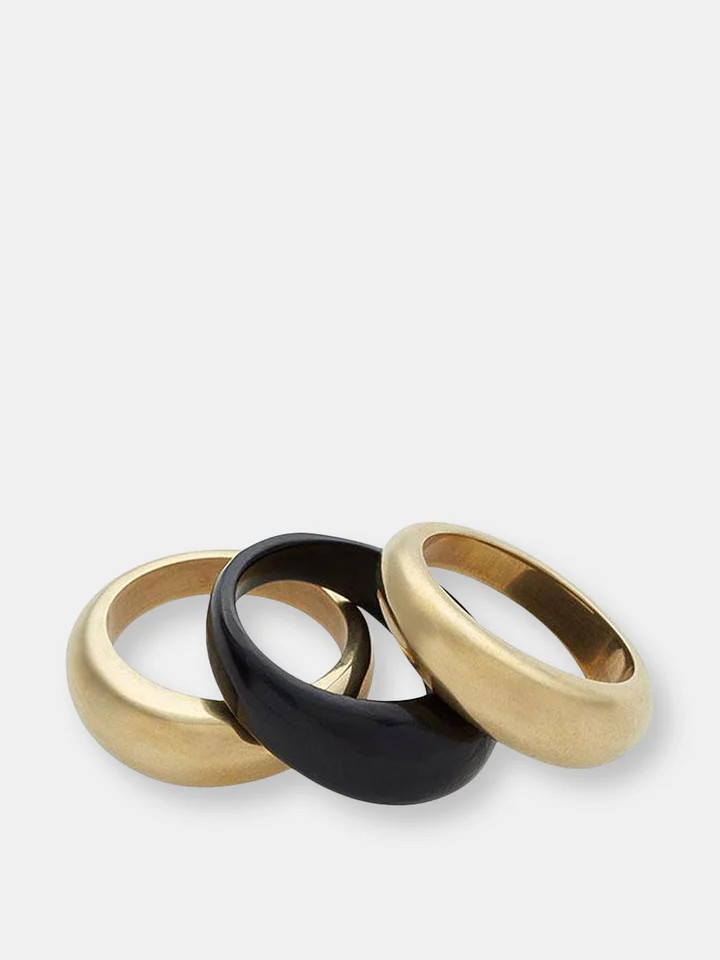 Mixed Material Fanned Ring Stack | Verishop