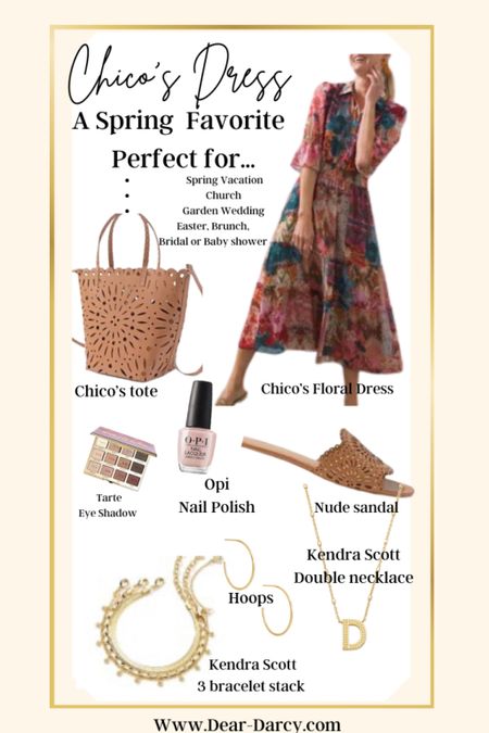 Chico’s Dress

A Spring Favorite Dress
Perfect for Spring vacation, bridal or baby shower, garden wedding, brunch, 
Church, or Easter🌿

Chicos dress tts
Chico tote 
Chicos slides 
Kendra Scott, earrings, 3 chain bracelets set, initial necklace

Tarte eyeshadow pallet 
Opi nail Polish

#LTKtravel #LTKwedding #LTKstyletip