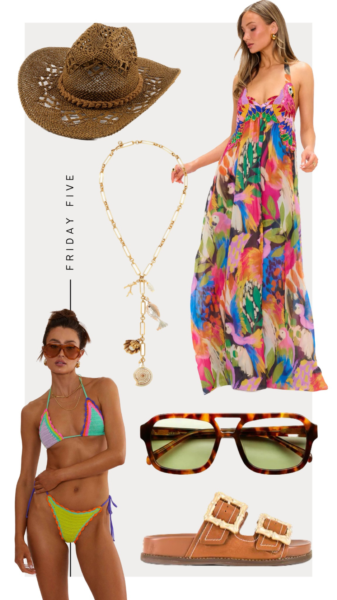 Friday Five: Shop My Wishlist (with an extra!)
3-21-25

1. Beach Riot Crochet 
2. Schutz Enola Sandals 
3. Vehla Dixie Sunglasses
4. Brinker & Eliza She’ll Y-Necklace 
5. Show Me Your Mumu Valentina Maxi Dress 
6. Gigi Pip Remy Hat- Code: Kristin15



#LTKSwim #LTKShoeCrush #LTKStyleTip