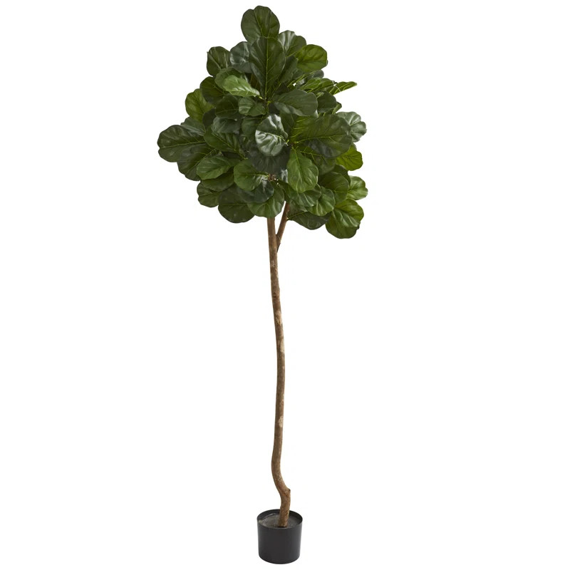 84" Artificial Fiddle Leaf Fig Tree in Planter | Wayfair North America