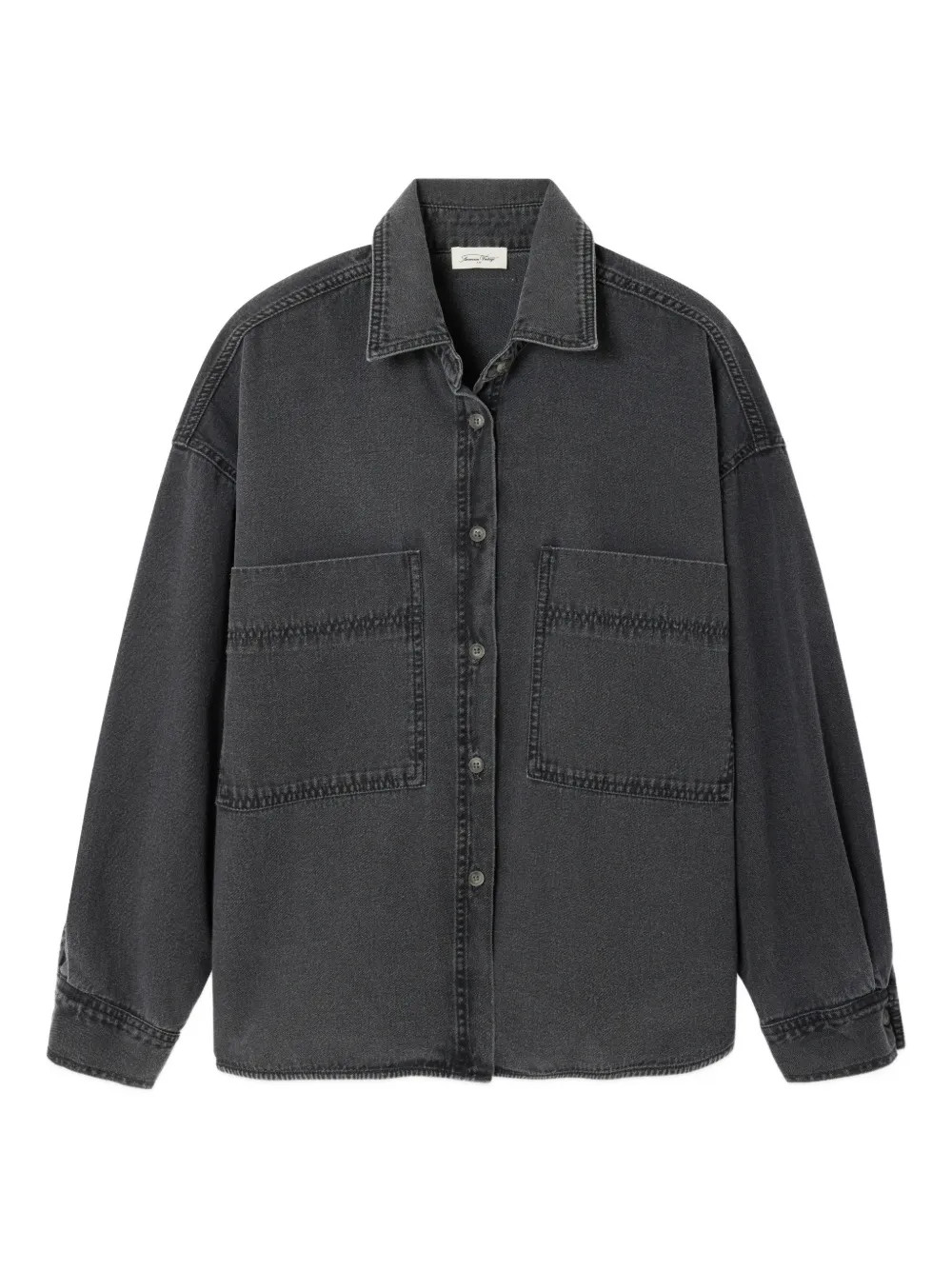 American Vintage Jazy long-sleeve Denim Shirt | Black | FARFETCH UK | Farfetch Global