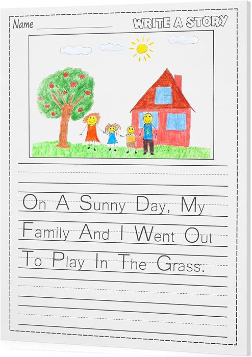 50 Sheets Handwriting Paper for Kid 8.5"x11" Primary Writing Paper | Amazon (US)