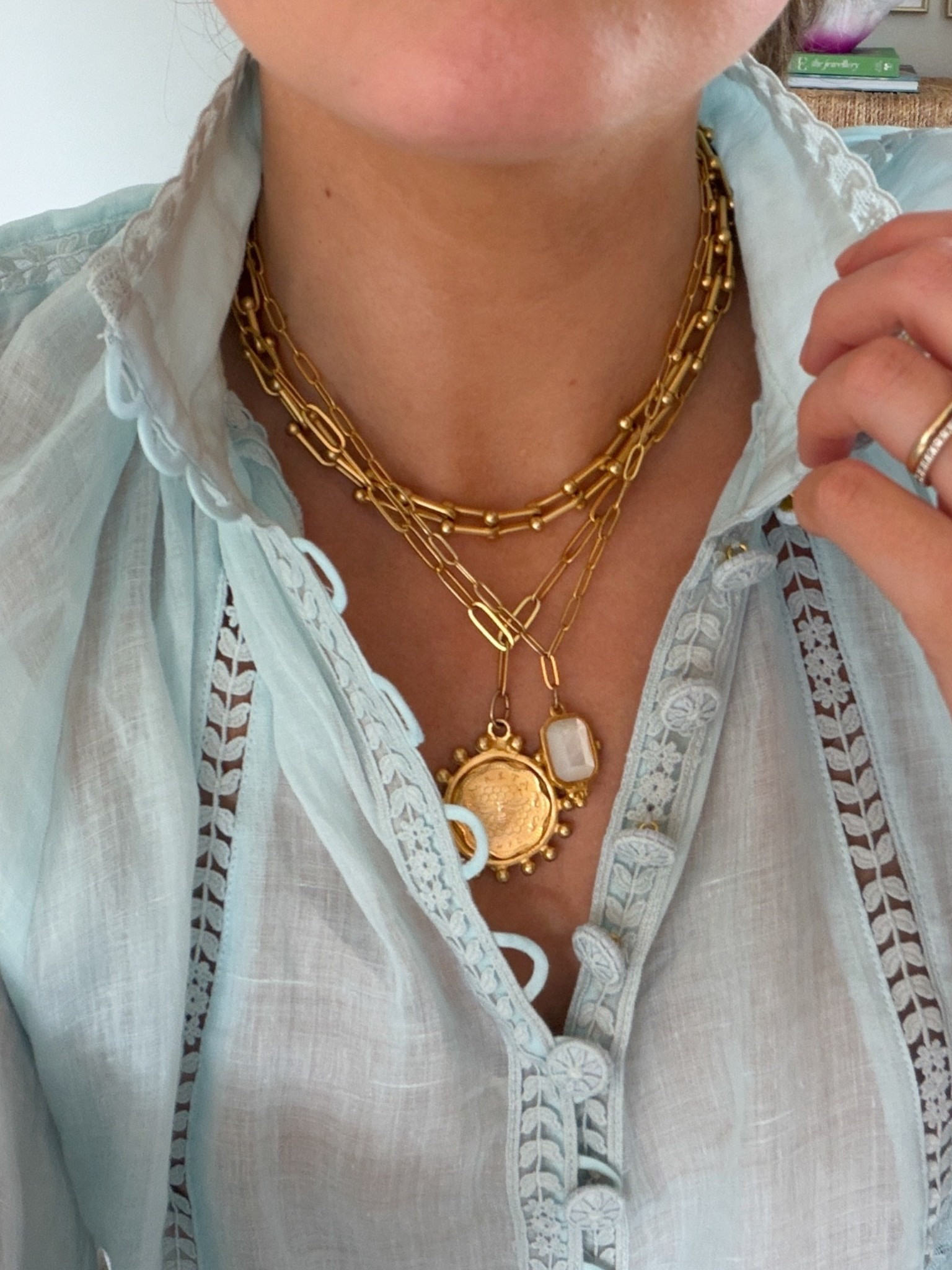 Go-to necklace stack for spring and summer! Code LOUISE15 for 15% off!