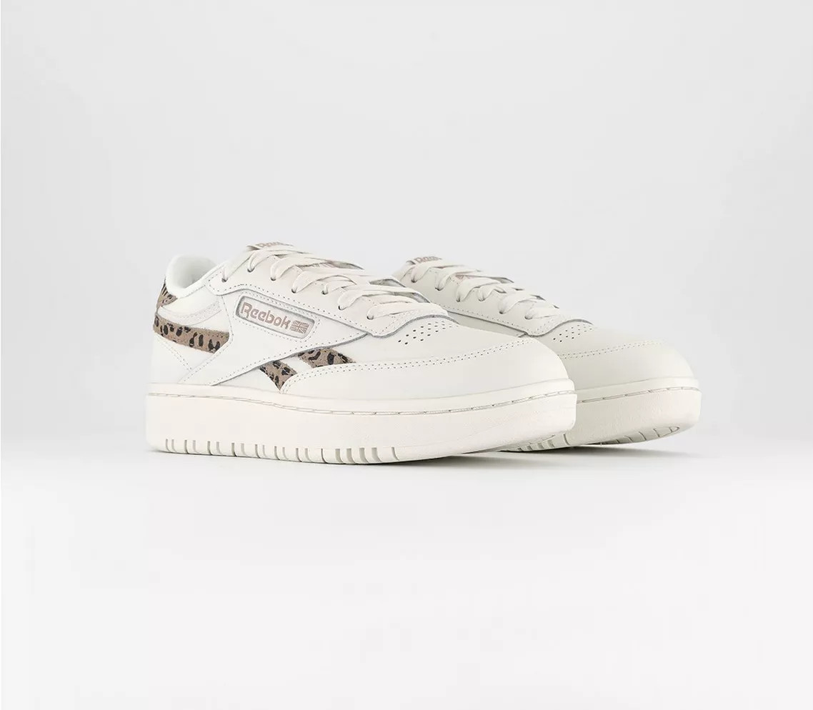 Reebok
								Club C Double Trainers 
								Chalk Taupe Core Black | OFFICE London (UK)