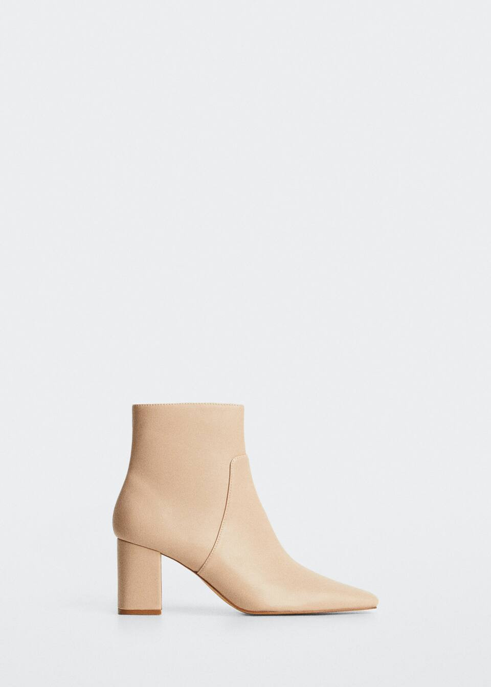 Pointed heel ankle boot | MANGO (US)