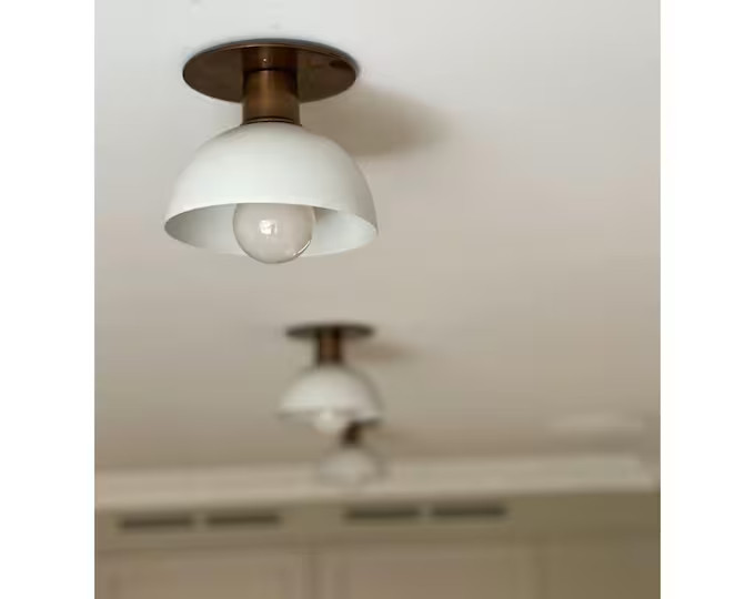 Modern 1 Small Light Flush Mount Light, Modern Brass Vanity Light Kitchen Light Fixture - Etsy | Etsy (US)