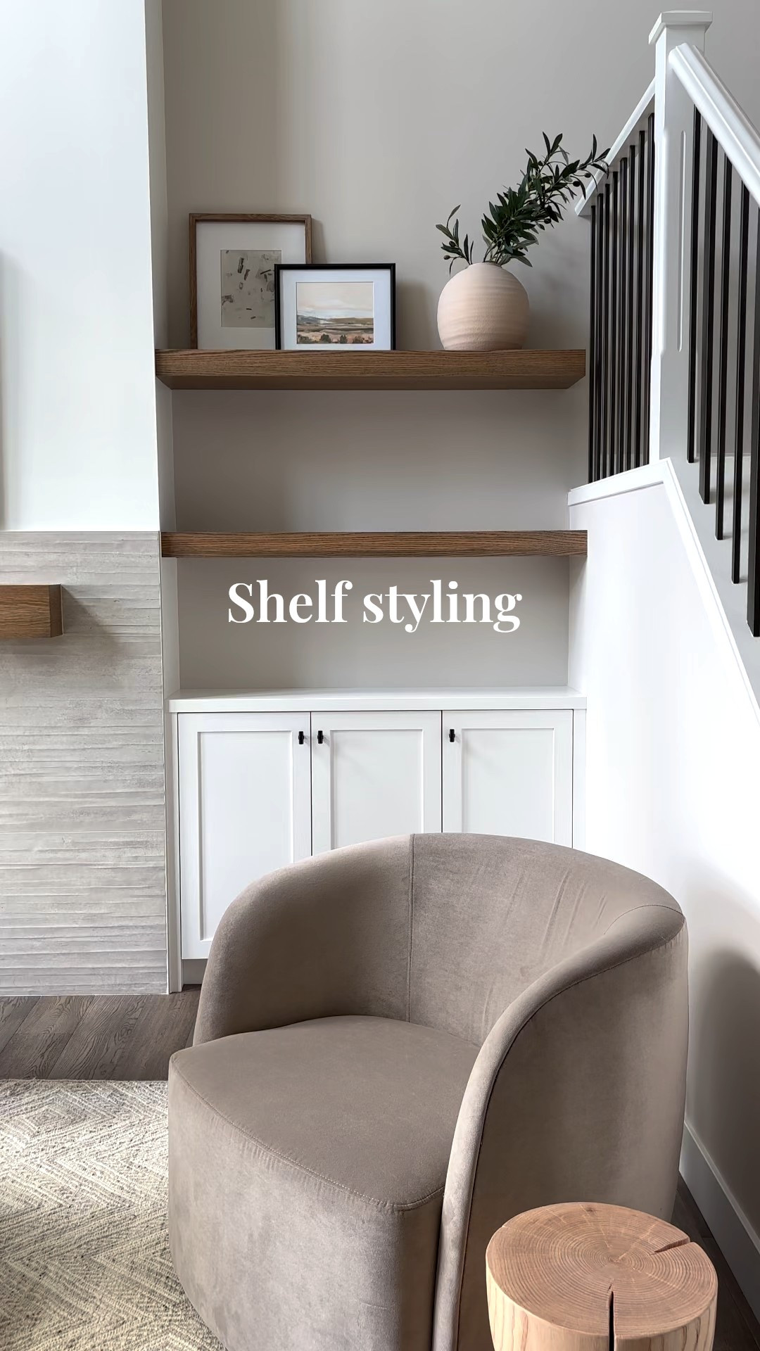 Minimal shelf styling - layers, letting your decor breathe and grouping intentionally will give you beautiful and meaningful shelves! 

#LTKcanada #LTKsale #LTKhome