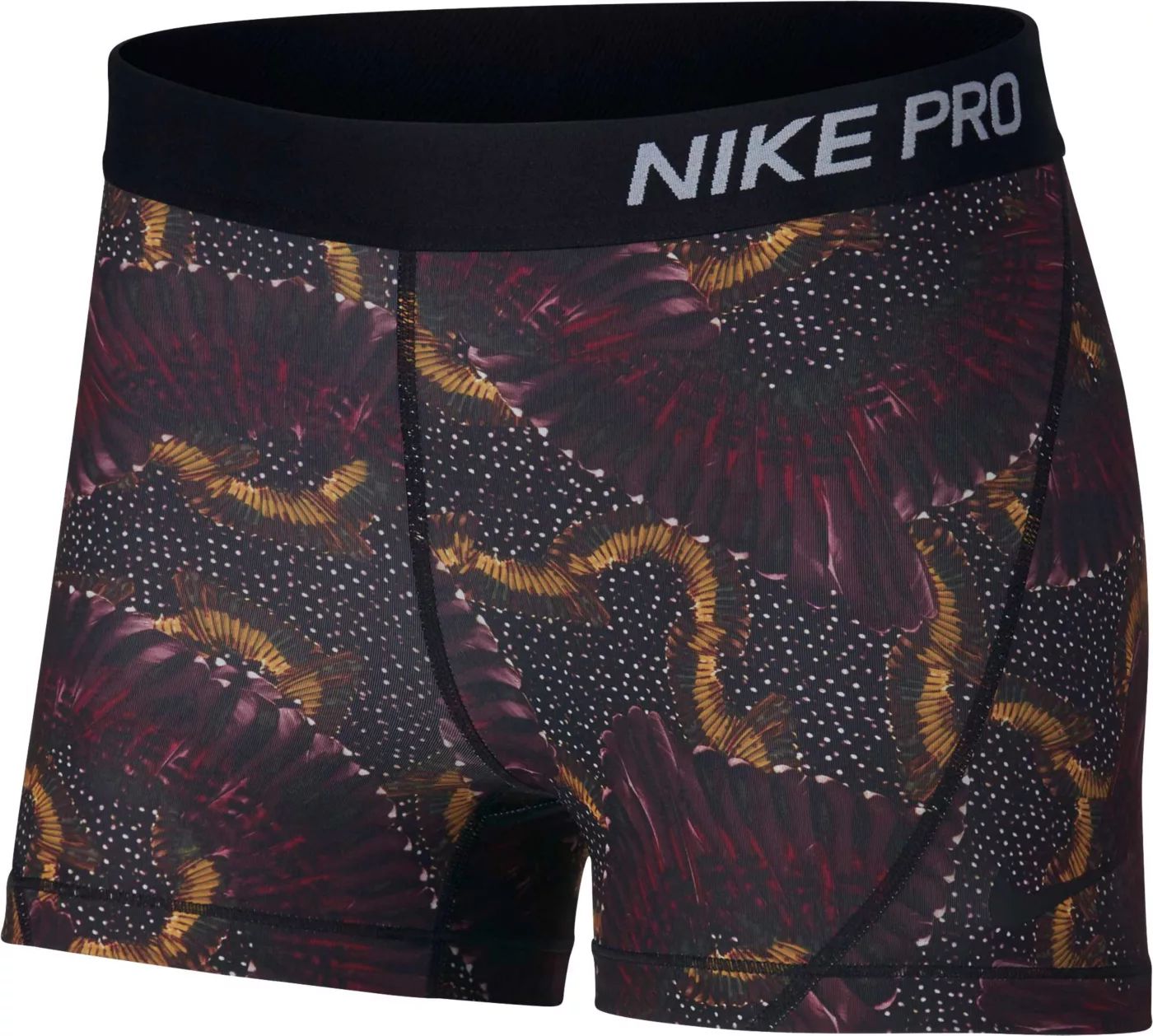 Nike Women's Pro Dri-FIT Feather Printed 3'' Shorts | Dick's Sporting Goods
