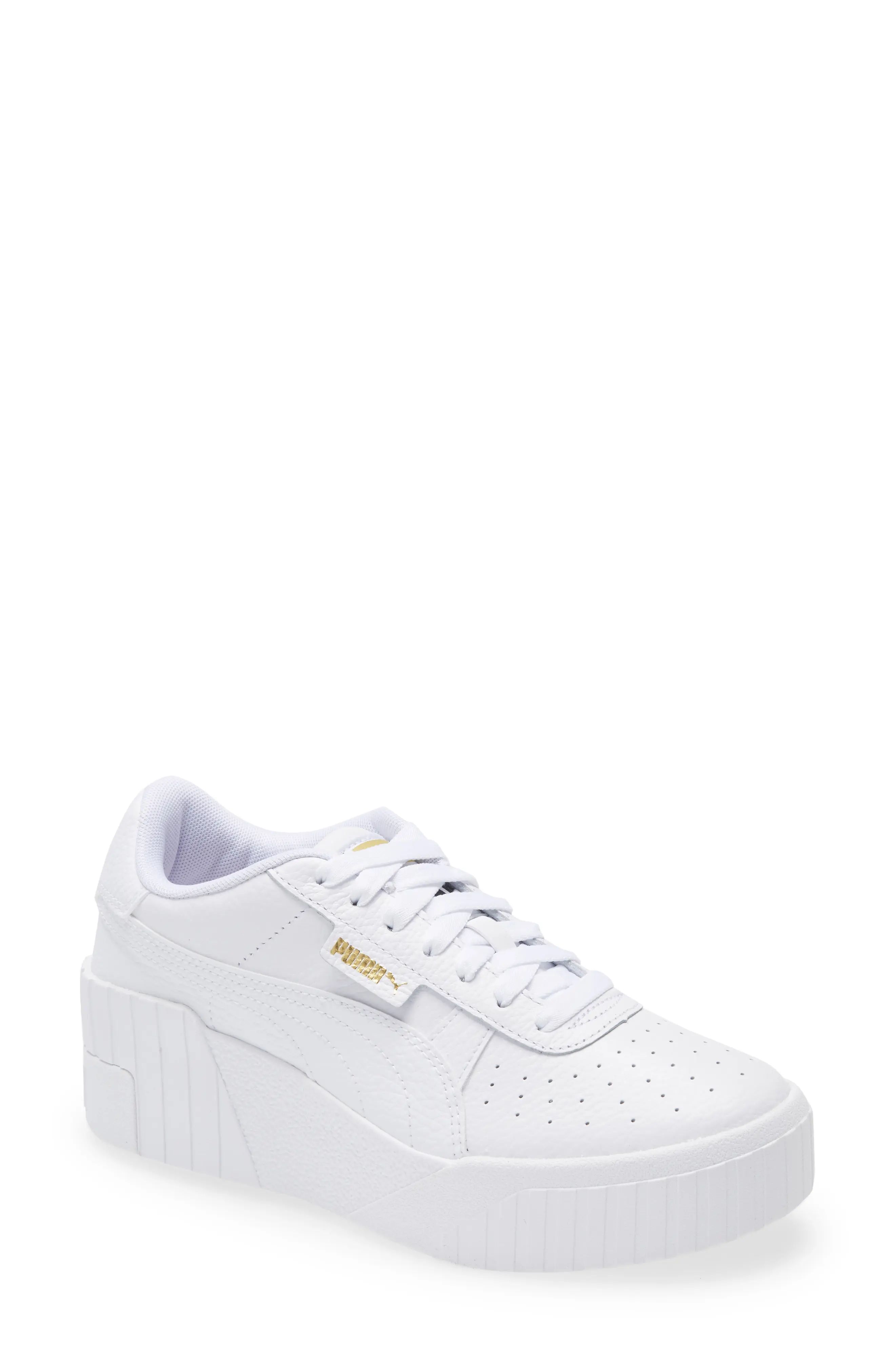 PUMA Cali Wedge Sneaker in Puma White-Puma White at Nordstrom, Size 9.5 | Nordstrom