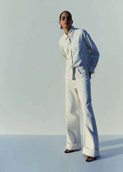 Dame High Rise Wide Leg in Fortune Cookie | AGOLDE
