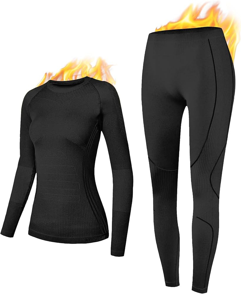 NOOYME Thermal Underwear Base Layer Long Johns for Cold Weather | Amazon (US)