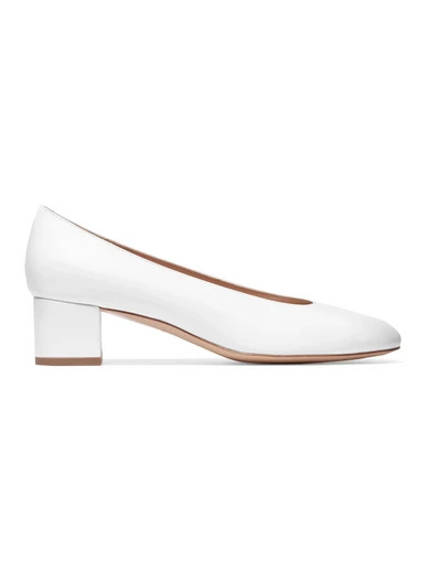 Ballerina leather pumps | NET-A-PORTER (US)