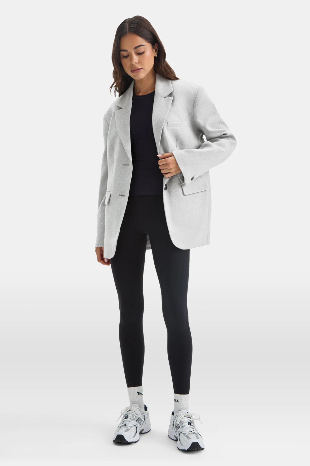 Everyday Tailoring Oversized Blazer - Iron Grey Marl | TALA (UK)