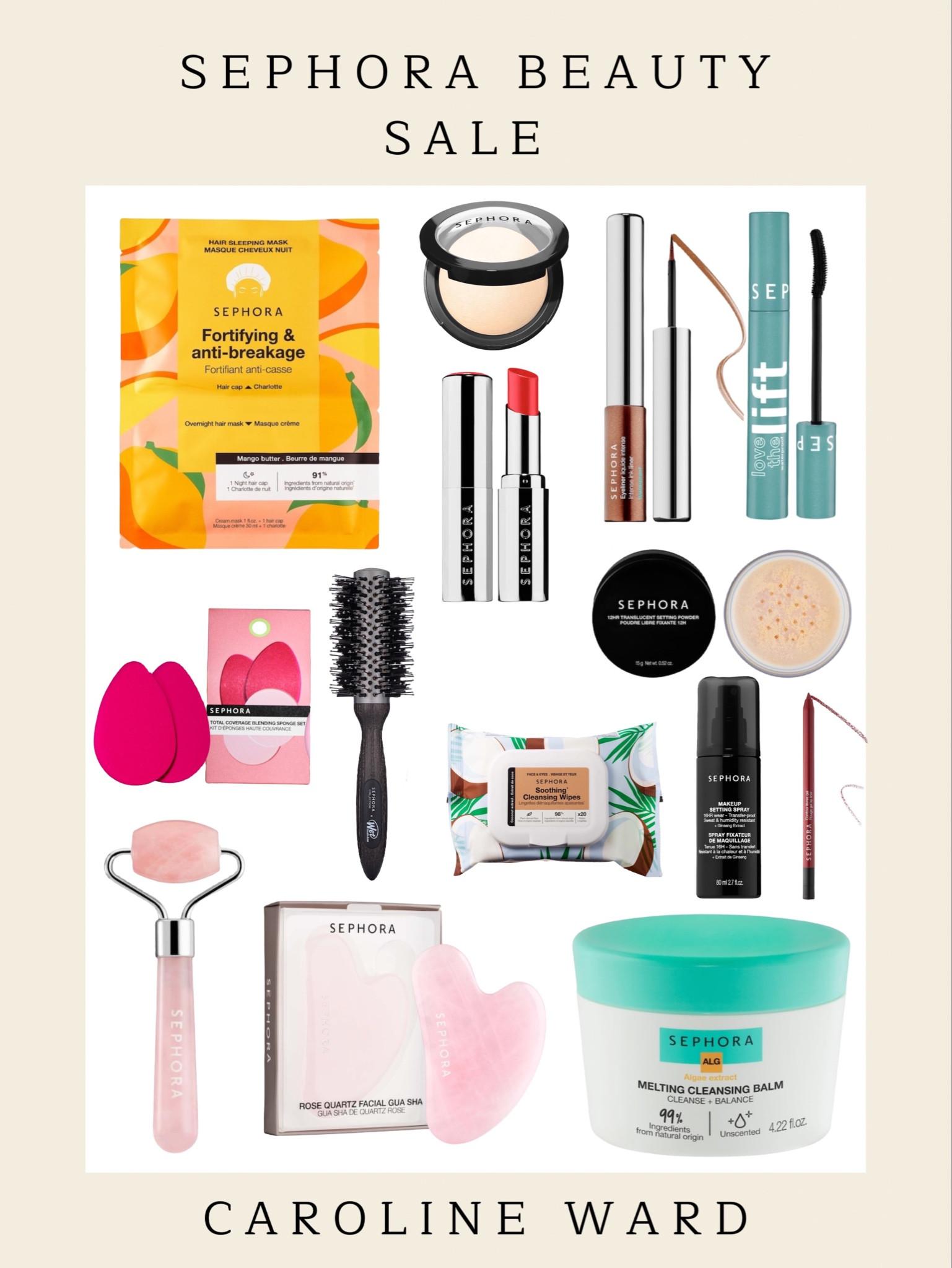 Y’all don’t want to miss this 🔥 USE CODE: YAYSAVE ! Great beauty products on here. Translucent powder, waterproof eye liner and mascara, makeup remover balm (so much safer for your face than makeup wipes!!!!), and more. I know I’m ordering the face roller and gua sha! 😍