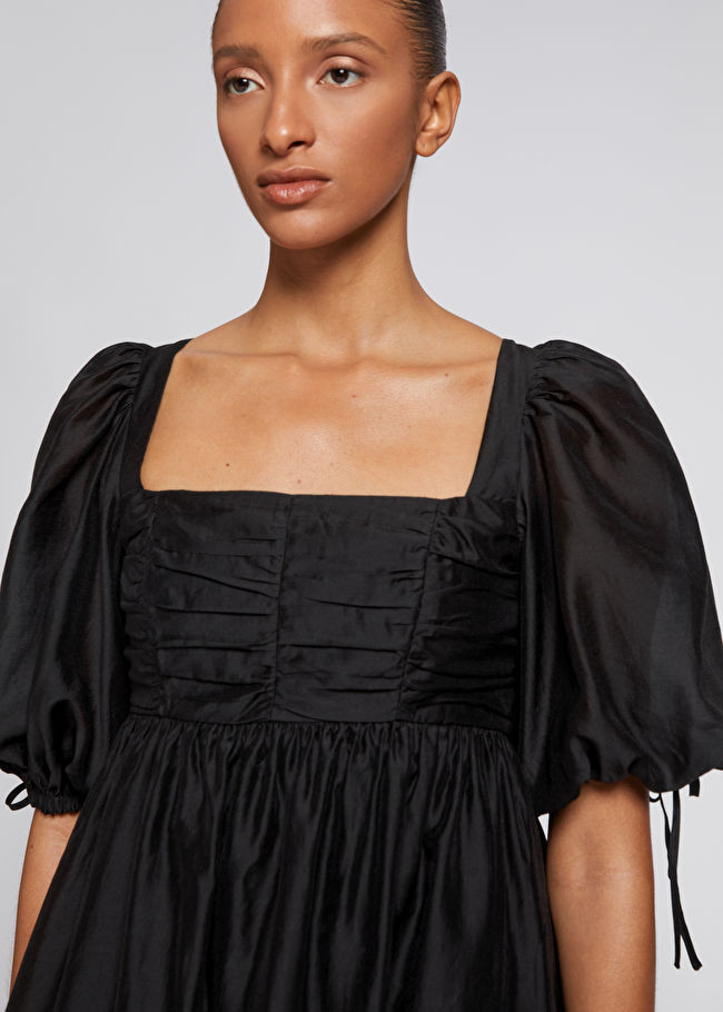 Babydoll Tied Sleeve Detail Dress | & Other Stories US