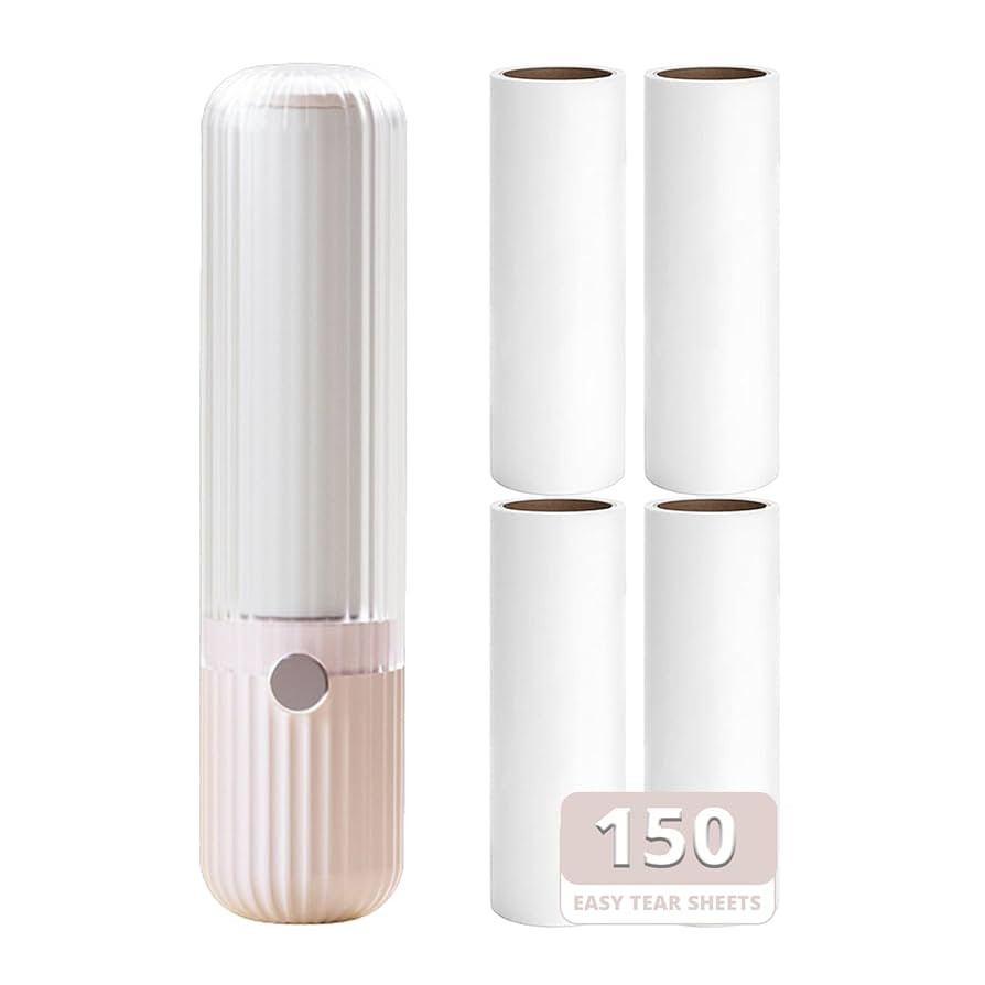 Compact Lint Roller with 150 Sheets - Portable Pet Hair Remover for Clothes, Furniture, and Trave... | Amazon (US)