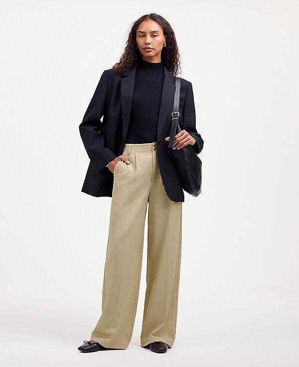 The Harlow Wide-Leg Pant in Drapey Twill | Madewell