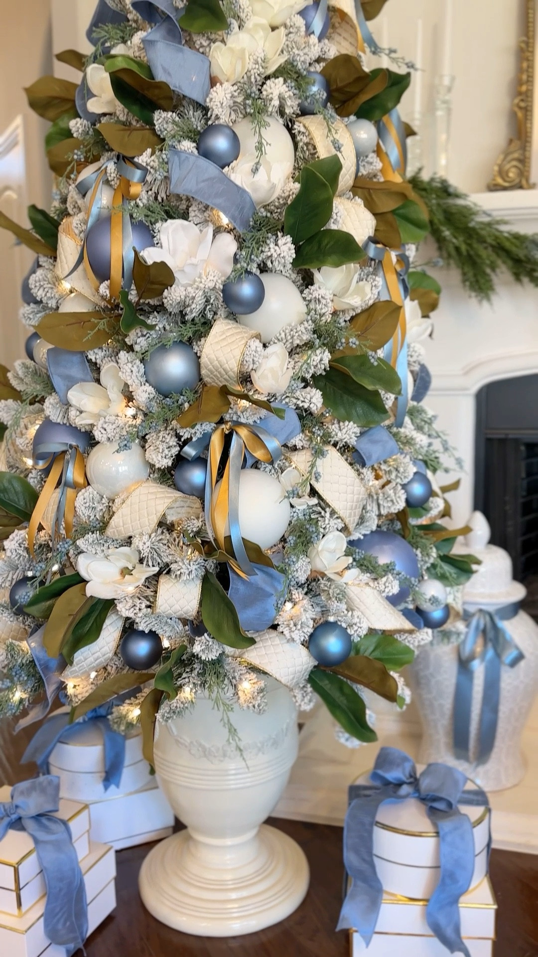 $85 flocked tree, Christmas tree urn stand 

#LTKSaleAlert #LTKHome #LTKPlusSize