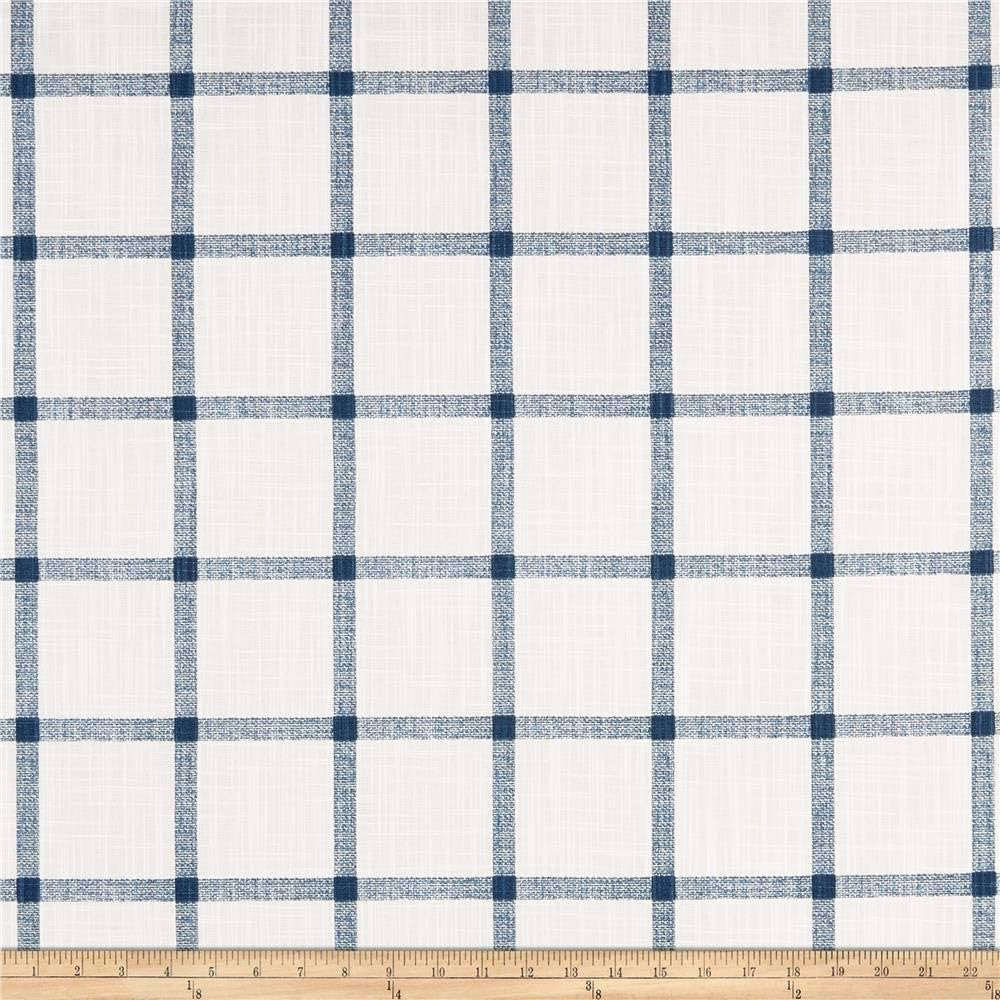 Premier Prints Modern Farmhouse Aaron Windowpane Slub Canvas Italian Denim, Fabric by the Yard | Amazon (US)