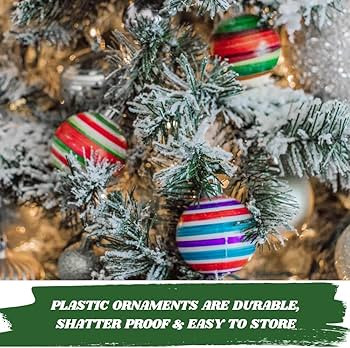 Christmas Tree Decorating 6 Count Refill Kit - Blank White Ball Ornaments Compatible with Treemen... | Amazon (US)