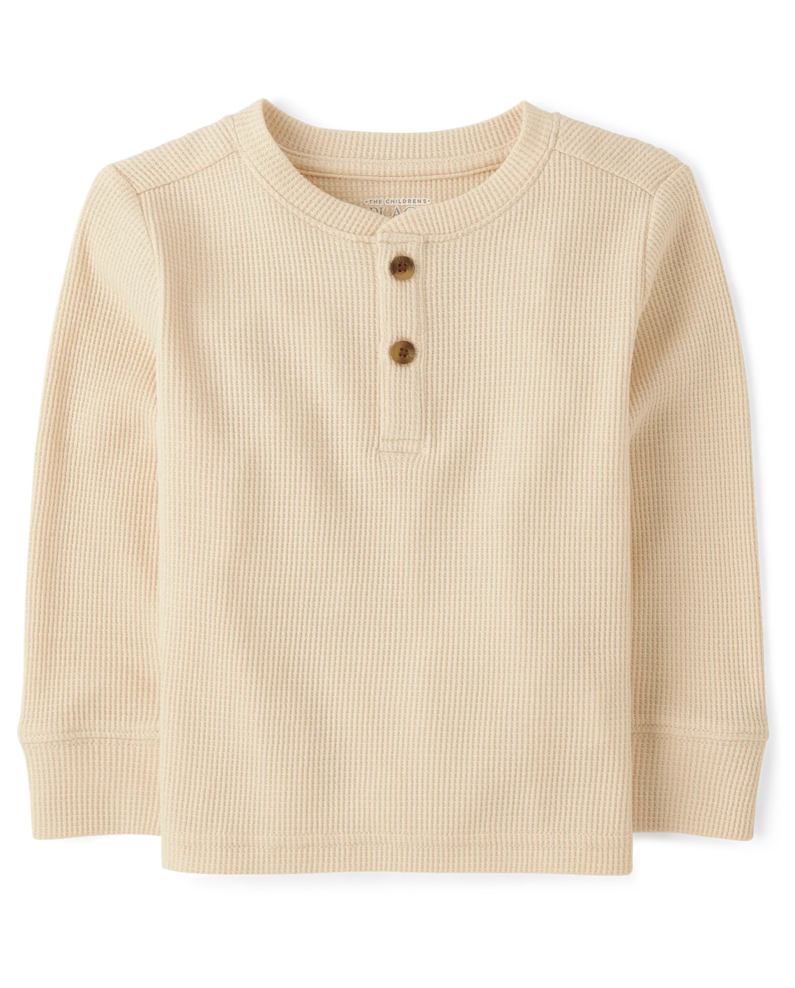 Baby And Toddler Boys Thermal Henley Top - brown | The Children's Place