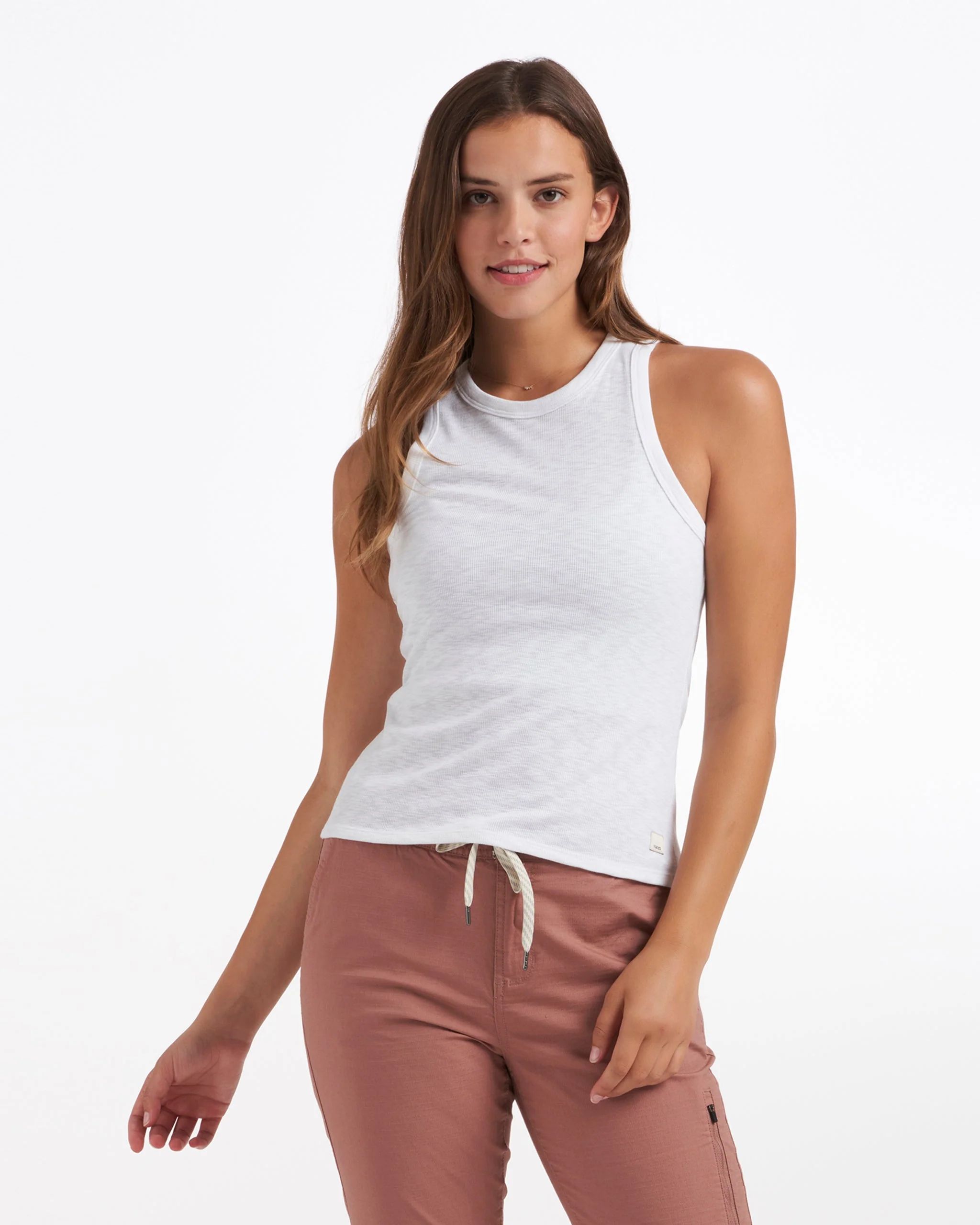 Sunrise High Neck Tank | White High Neck Tank Top | Vuori | Vuori Clothing (US & Canada)