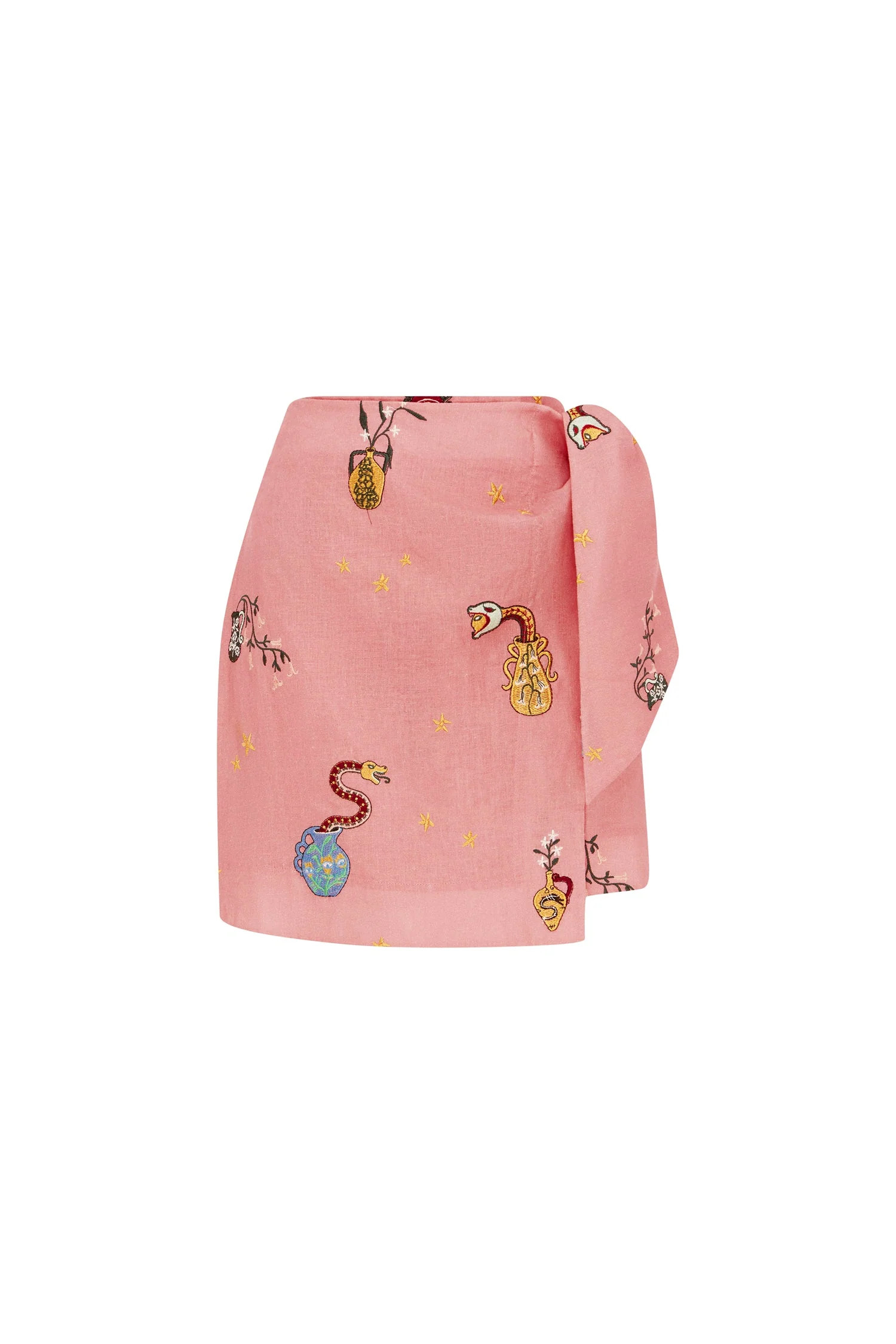 TIMMY EMBROIDERED SARONG SKIRT | Alemais (AU, US, UK)