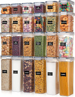 Click for more info about Vtopmart Airtight Food Storage Containers with Lids, 24 pcs Plastic Kitchen and Pantry Organizati...
