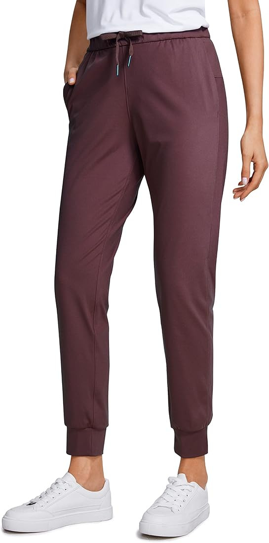 CRZ YOGA 4-Way Stretch Workout Joggers for Women 28" - Casual Travel Pants Lounge Athletic Sweatp... | Amazon (US)