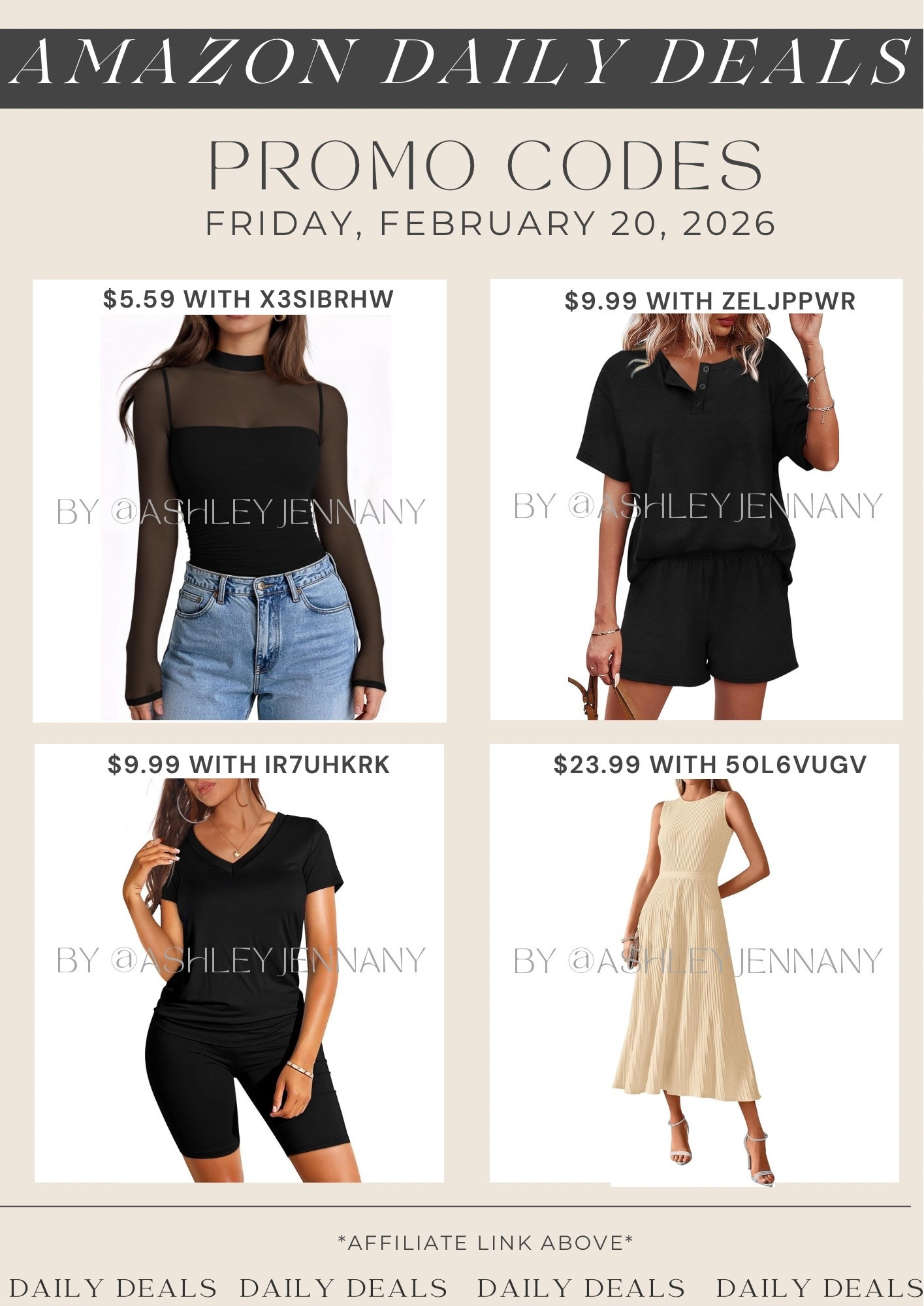 Amazon fashion deals 

#LTKMidsize #LTKSaleAlert