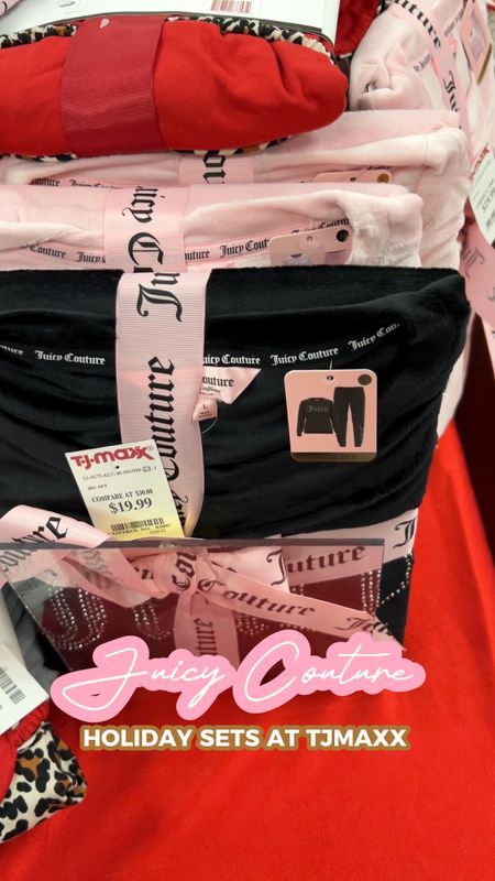 TJ Maxx has a bunch of Juicy Couture holiday sets out right now ranging from $12-$25 🙌🏾😍. 

My favorite set has a long sleeve top, shorts, and pants all for $25 . I was able to find some of the sets online and I’ve linked them to this post. 

This would be a great Christmas gift idea or addition to your Christmas list 🎅🏾🎄🎁.

#LTKGiftGuide #LTKHoliday #LTKfindsunder50