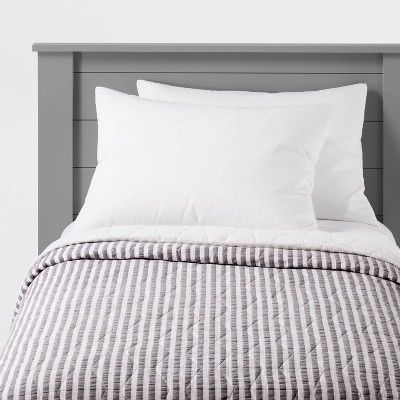 Chambray Stripes Kids' Quilt - Pillowfort™ | Target