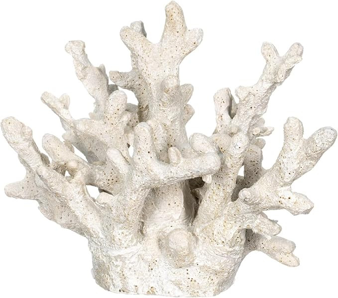 White Coral Decor - Coral Reef Decor (6.5inx5inx5.5in) - Faux Resin Decoration - Nautical Decorat... | Amazon (US)