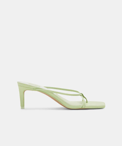 KAYDEN HEELS IN PISTACHIO LEATHER | DolceVita.com