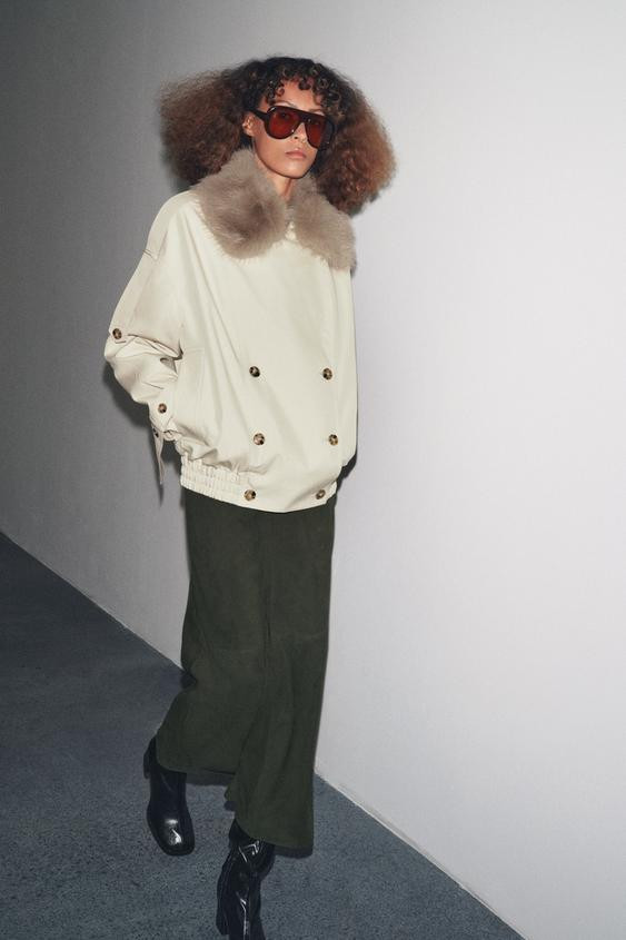 ZW COLLECTION WATER REPELLENT SHORT TRENCH COAT | Zara US